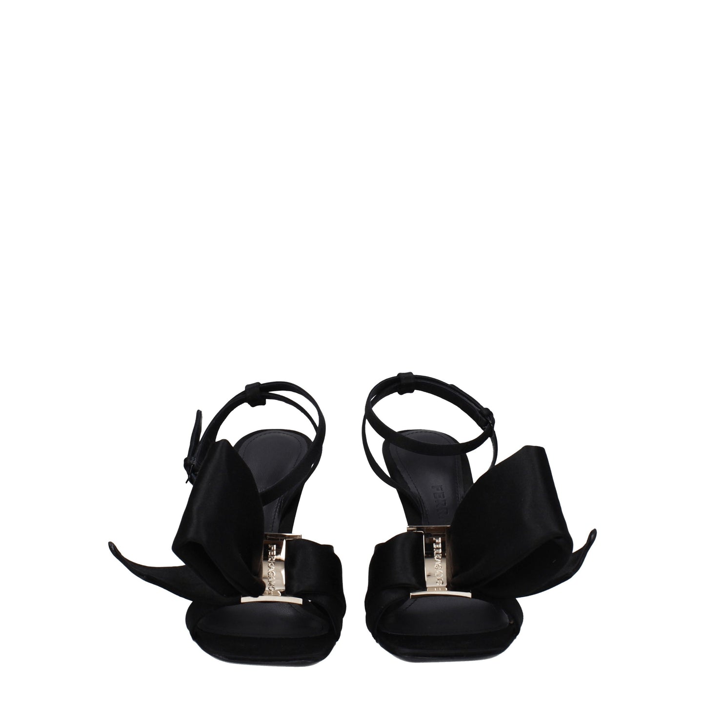 Salvatore Ferragamo Women's Sandals in Satin Black