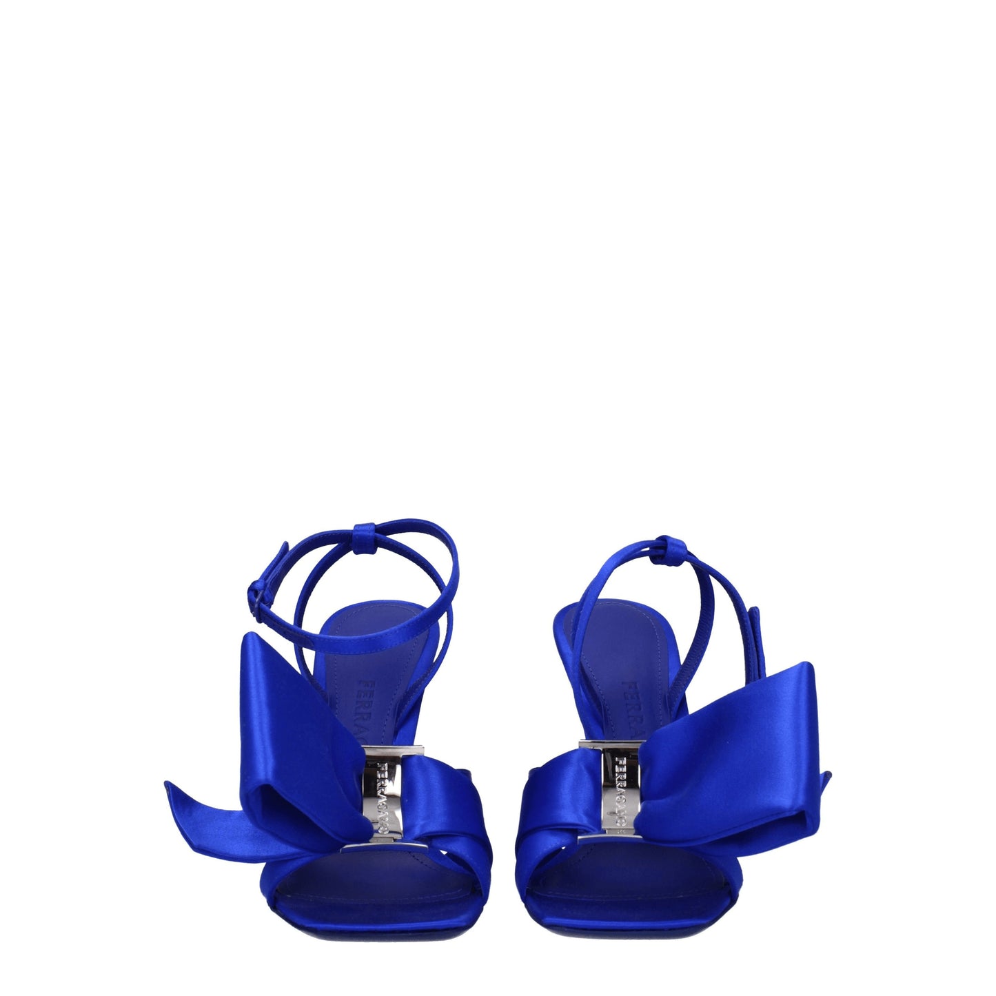 Salvatore Ferragamo Women's Sandals in Satin Blue/Electric Blue