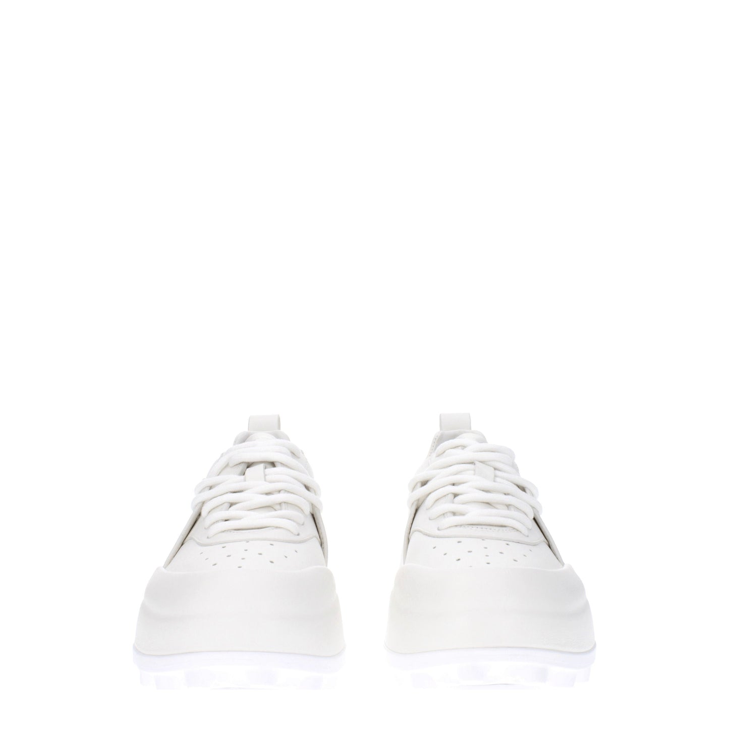 Jil Sander Women's Sneakers in Leather White/Porcelain