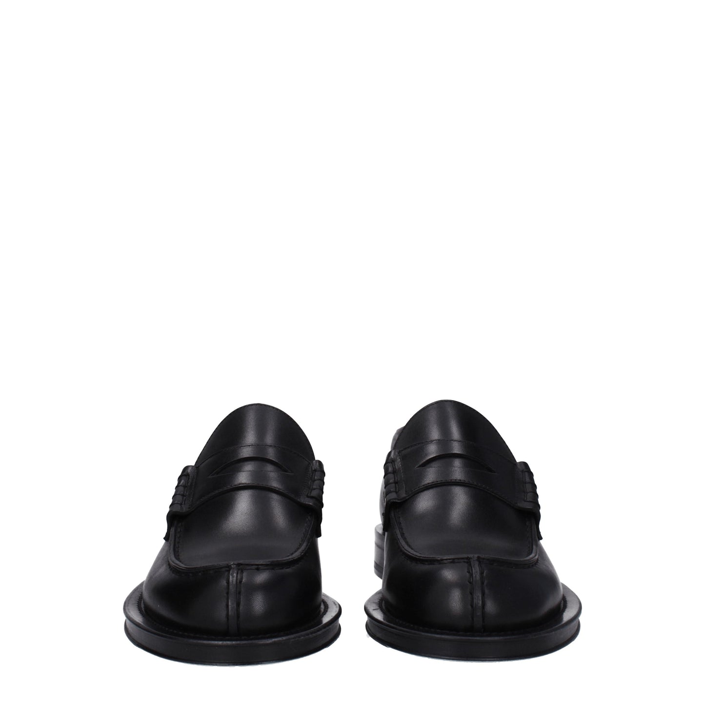 Lanvin Men's Loafers in Leather Black