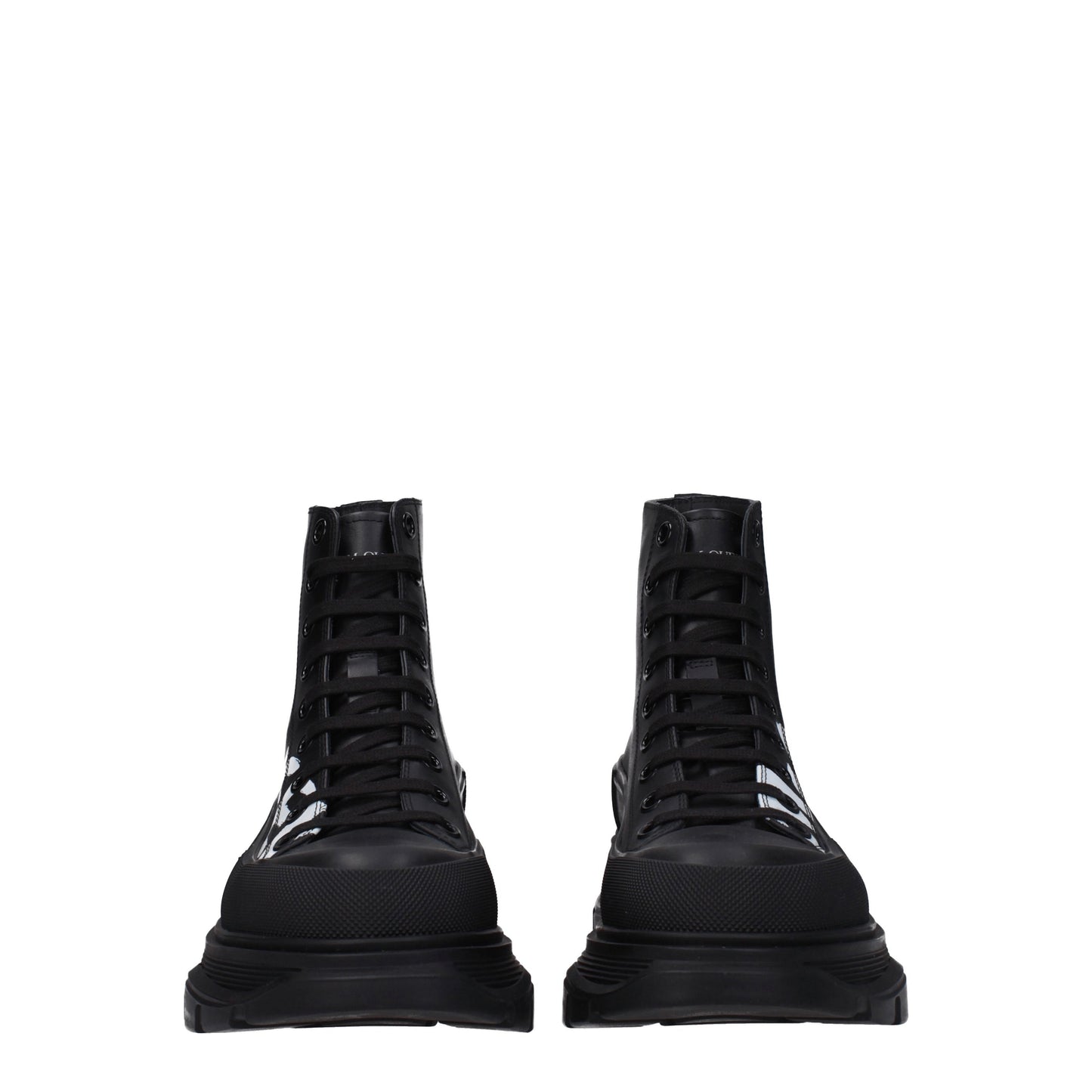 Alexander McQueen Men's Sneakers in Leather Black