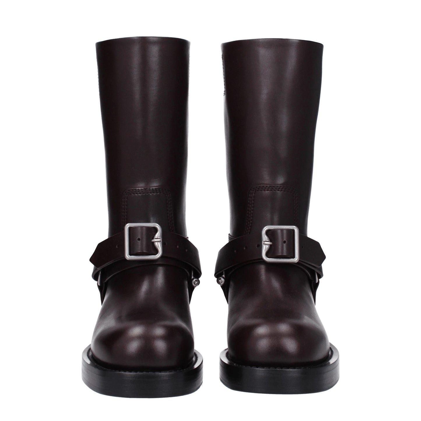 Burberry Women's Boots in Leather Violet/Aubergine