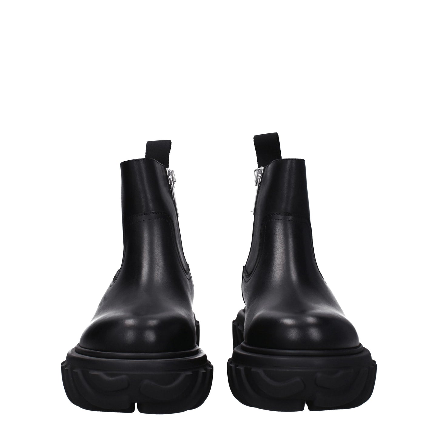 Off-White Men's Boots in Leather Black