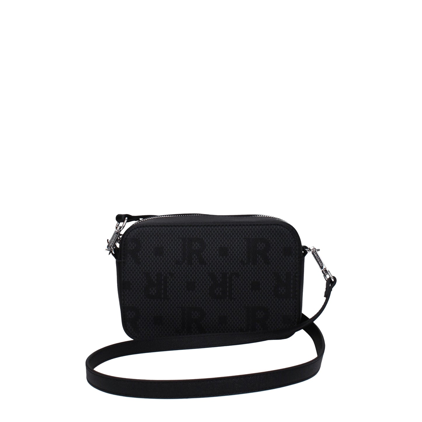 John Richmond Crossbody Bags Women Polyurethane Black/Grey