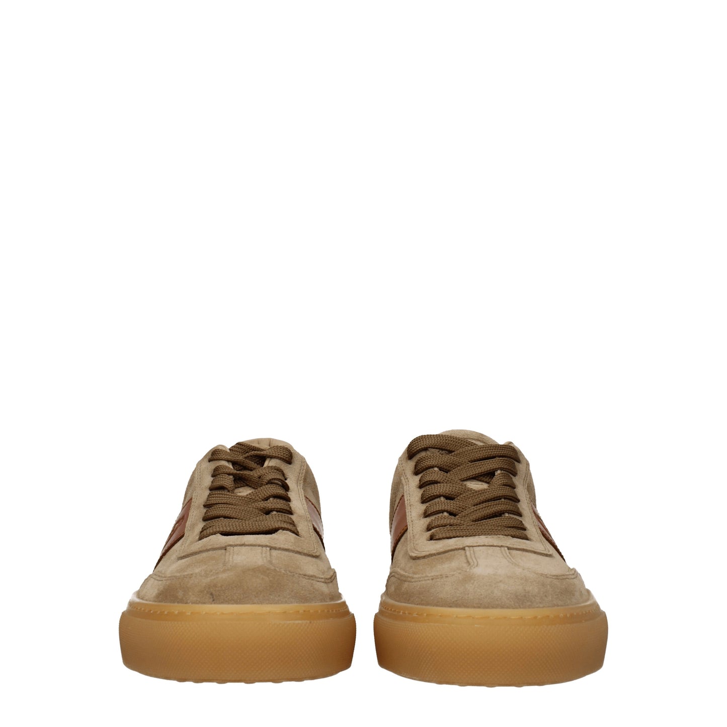 Tod's Men's Sneakers in Suede Beige/Brown