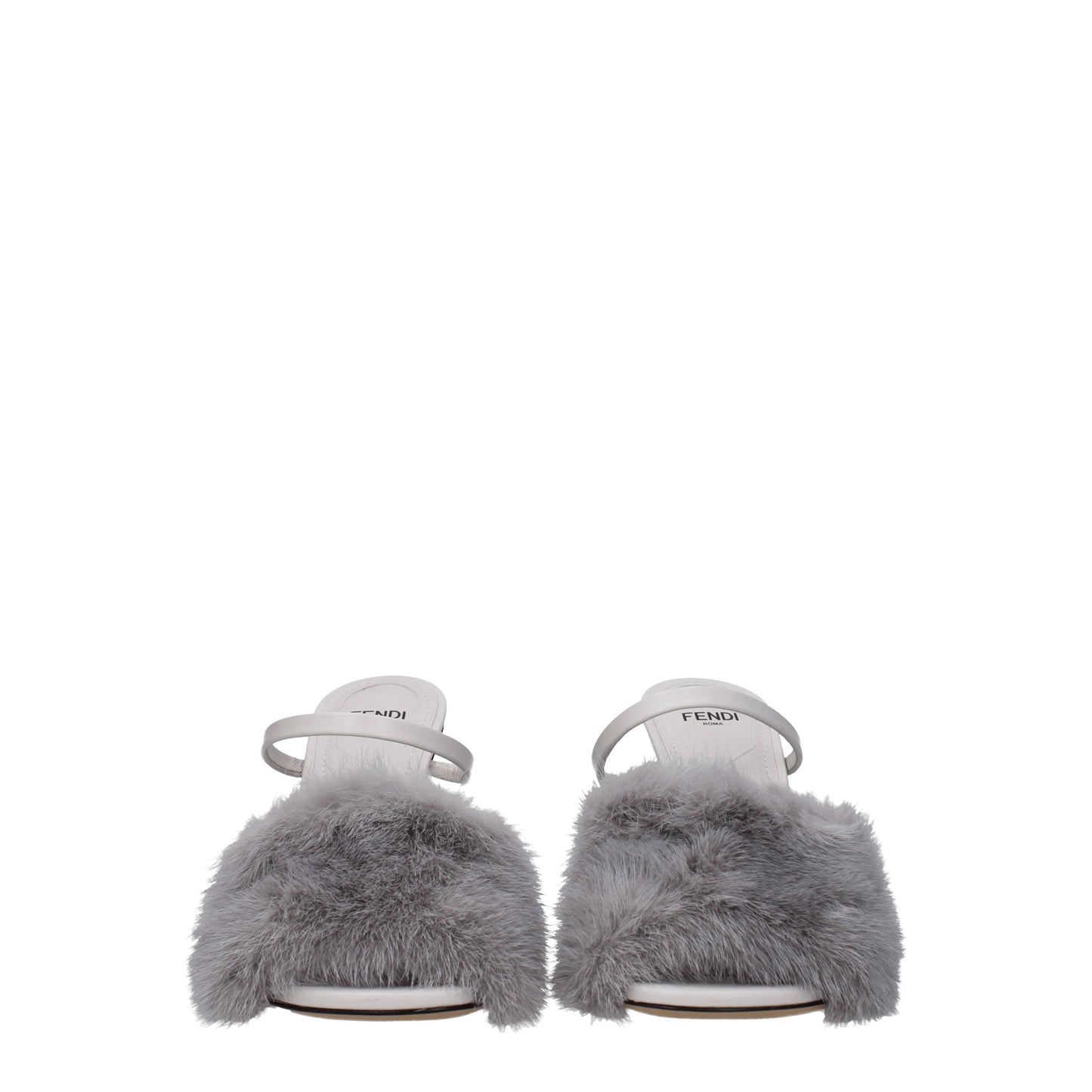 Fendi Women's Sandals in Mink Gray/Light Grey