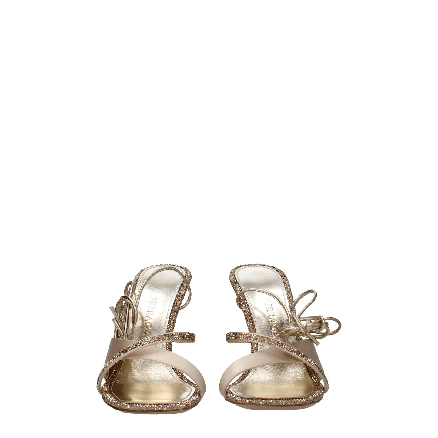 Salvatore Ferragamo Women's Sandals in Satin Gold