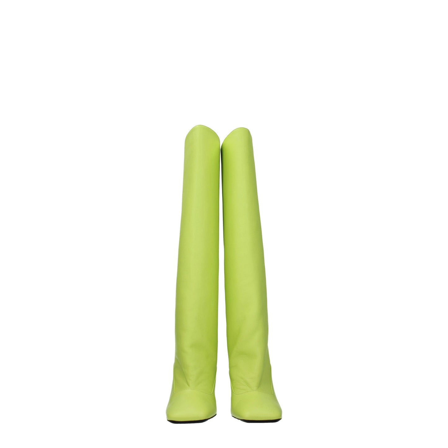 The Attico Women's Boots in Leather Green/Lime