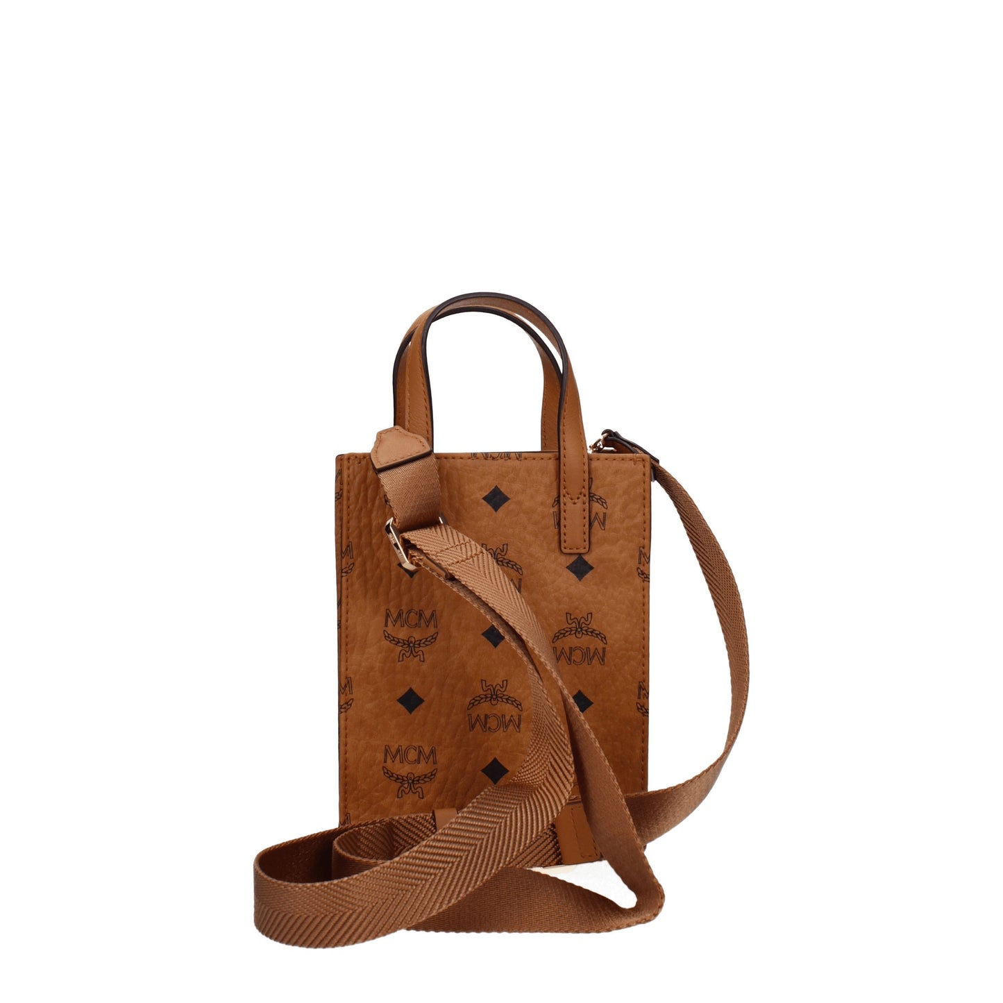 MCM Handbags Women Leather Brown/Cognac