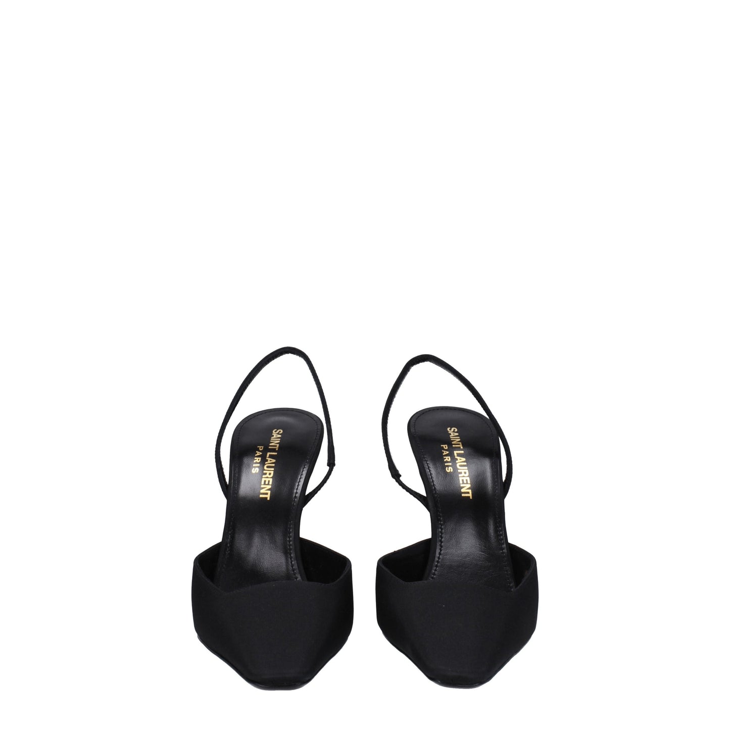 Saint Laurent Women's Sandals in Fabric  Black/Sky