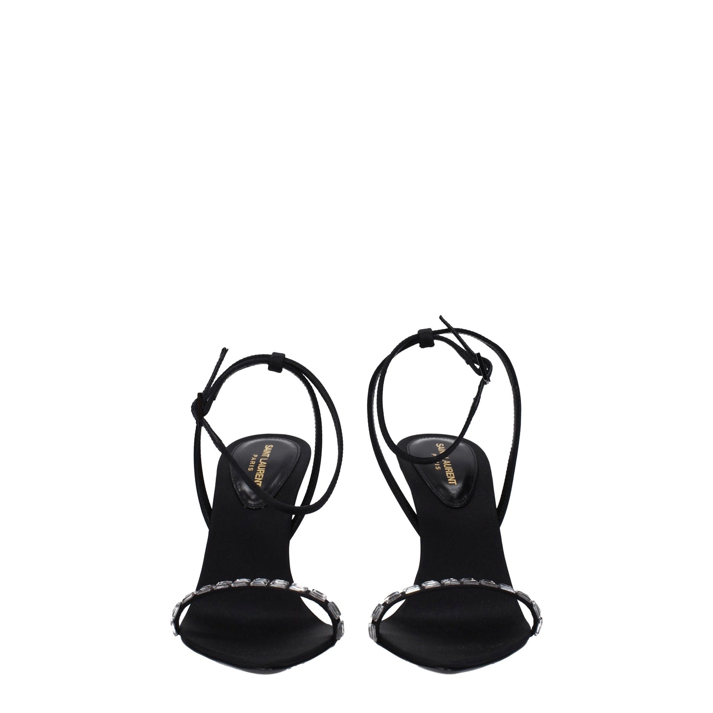 Saint Laurent Women's Sandals in Satin Black