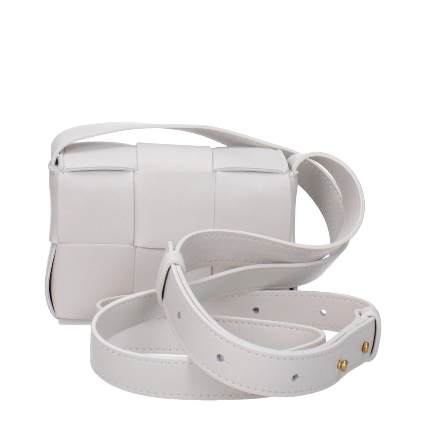 Bottega Veneta Crossbody Bags Women Leather White