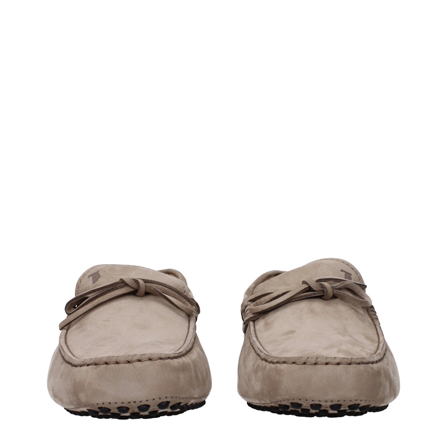 Tod's Men's Loafers in Suede Beige/Crete