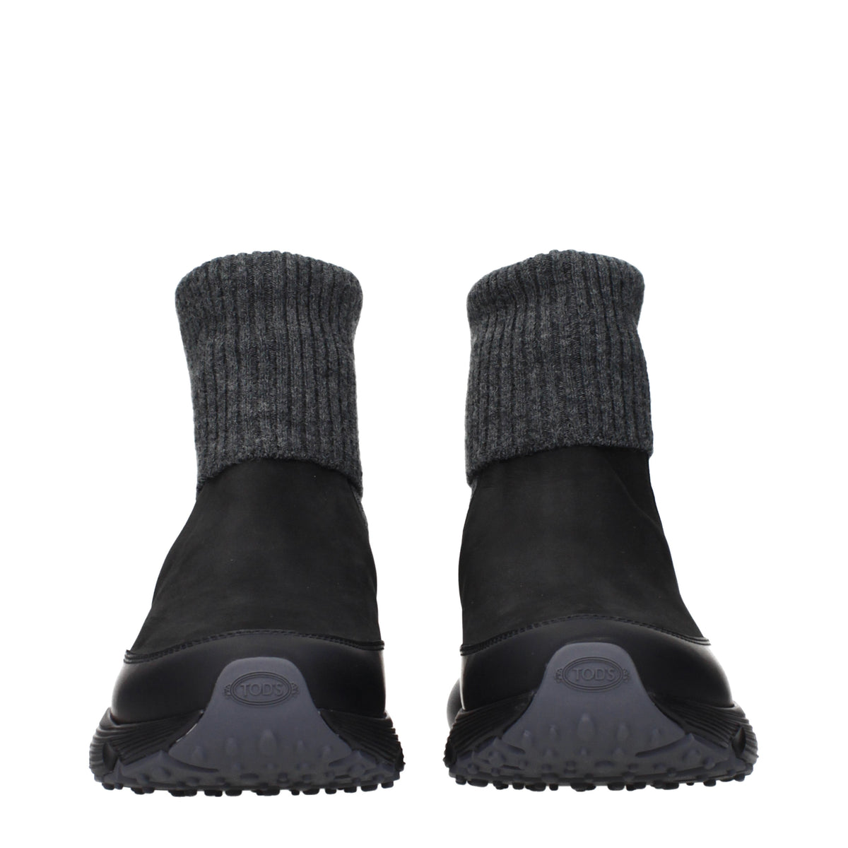 Tod's Ankle Boots Women Suede Black/Grey
