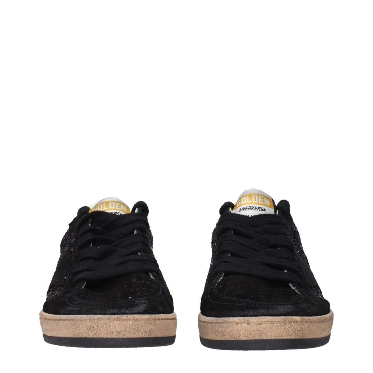 Golden Goose Sneakers Women Suede Black