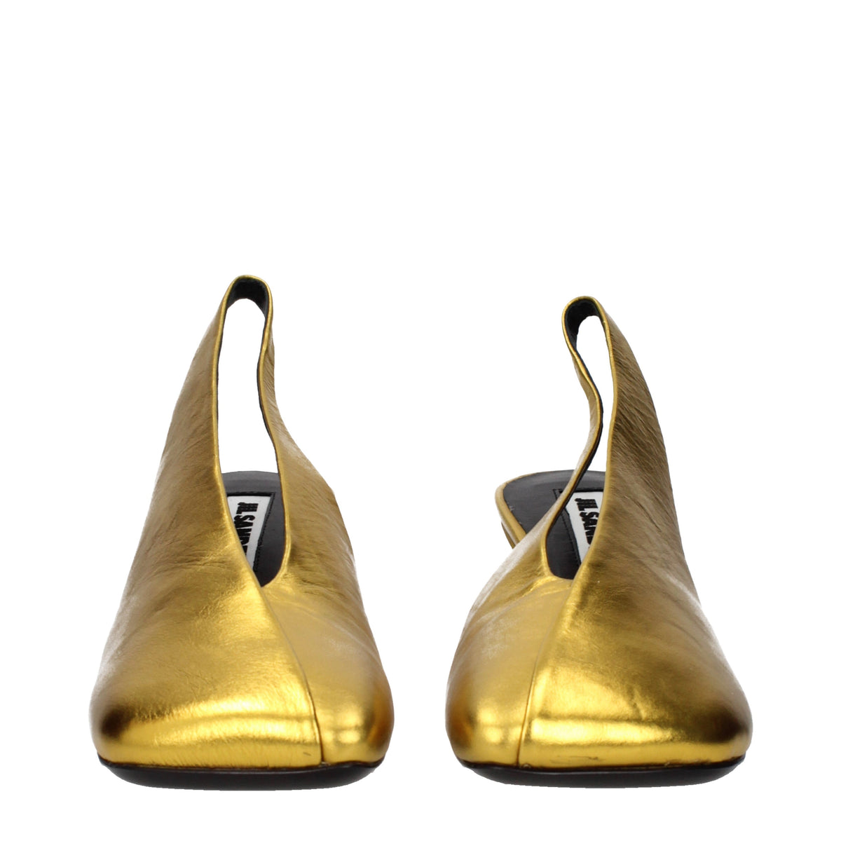 Jil Sander Sandals Women Leather Gold