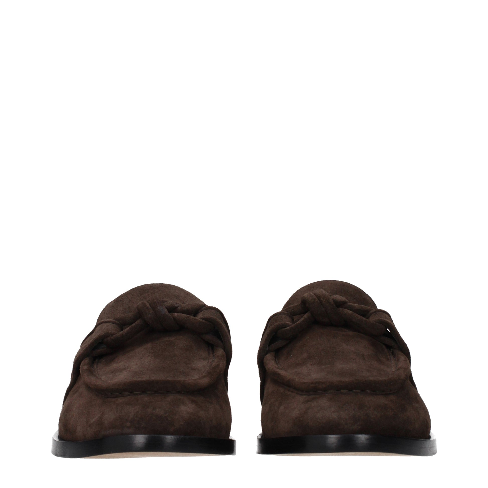 Bottega Veneta Loafers Men Suede Brown/Dark Chocolate