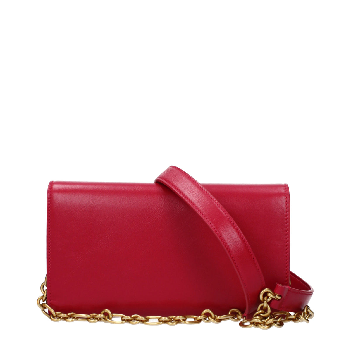 Balmain Clutches Women Leather Fuchsia