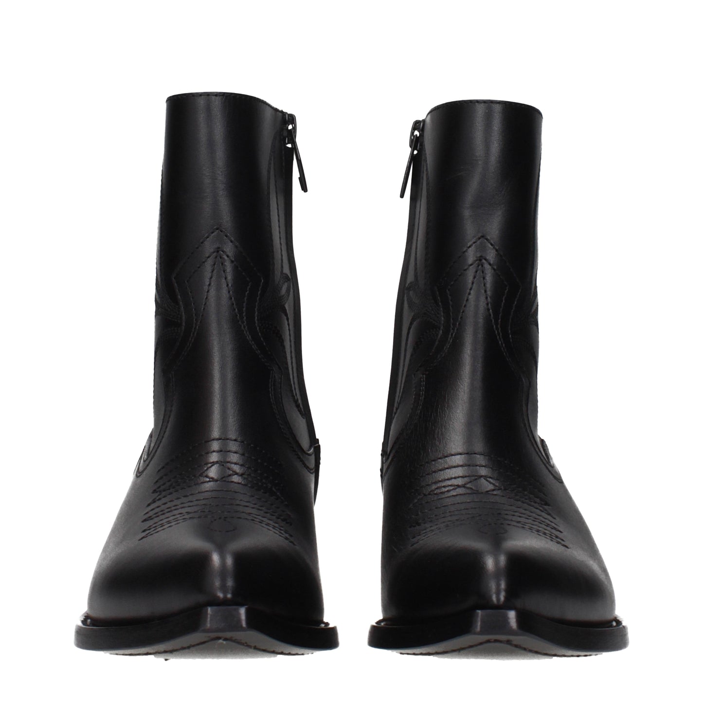 Celine Ankle Boots Women Leather Black