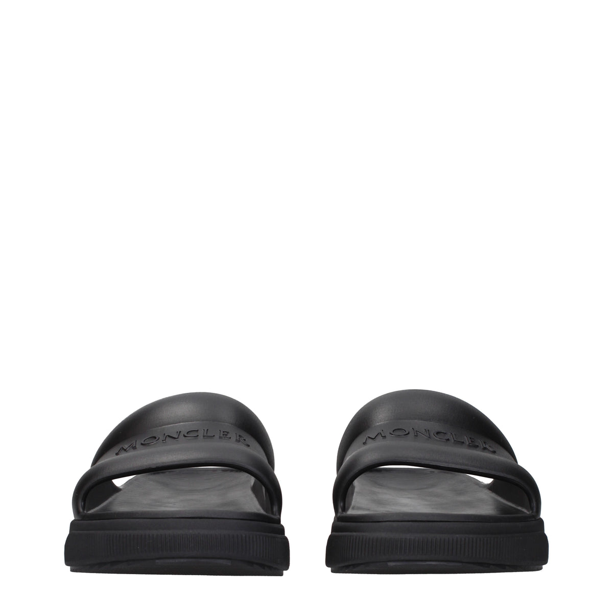 Moncler Slippers and Clogs Women Rubber Black