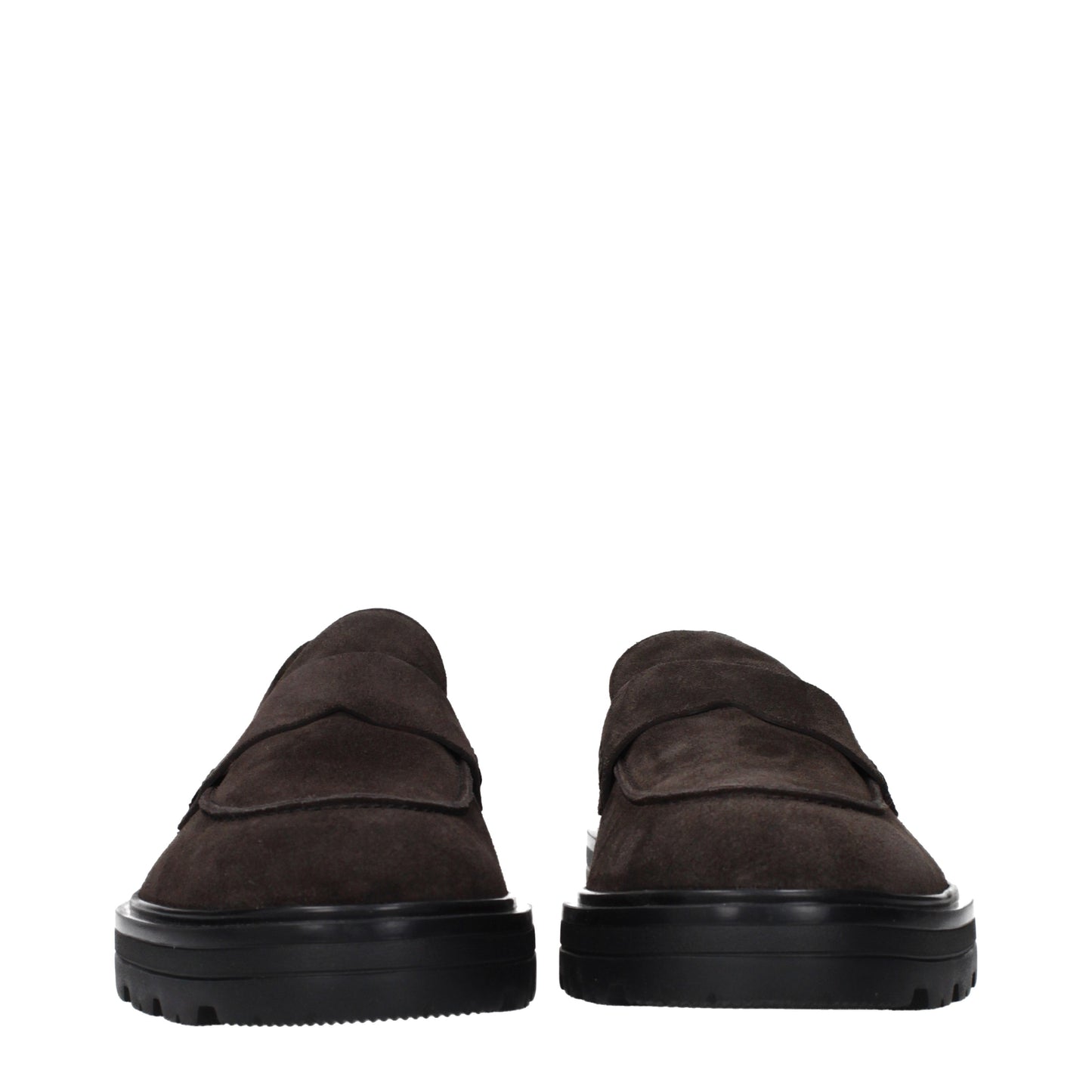 Hogan Loafers Men Suede Brown