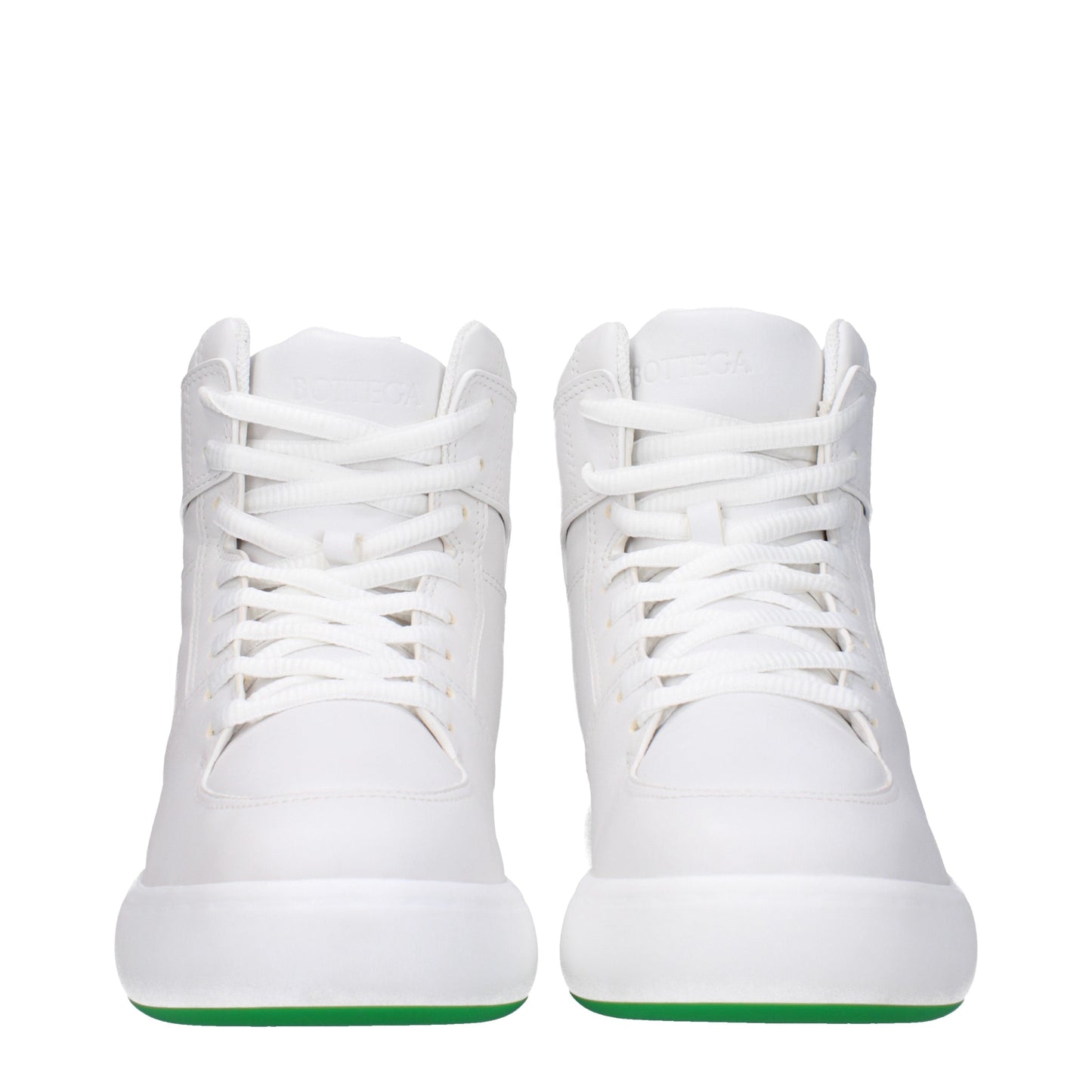 Bottega Veneta Men's Sneakers in Leather White/Parakeet