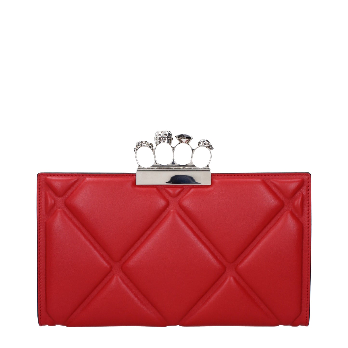 Alexander McQueen Clutches Women Leather Red