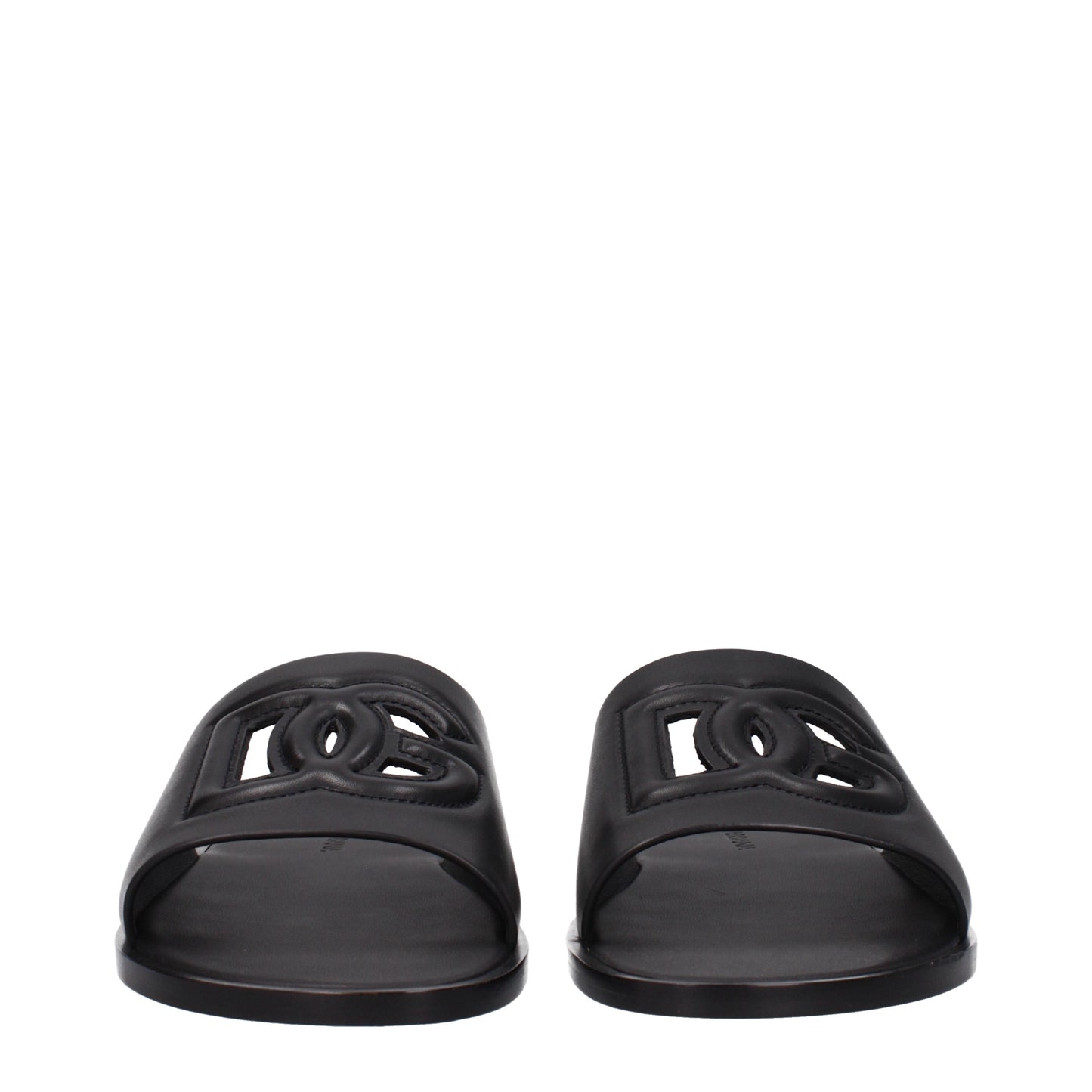 Dolce&Gabbana Sandals & Slippers Men Leather Black