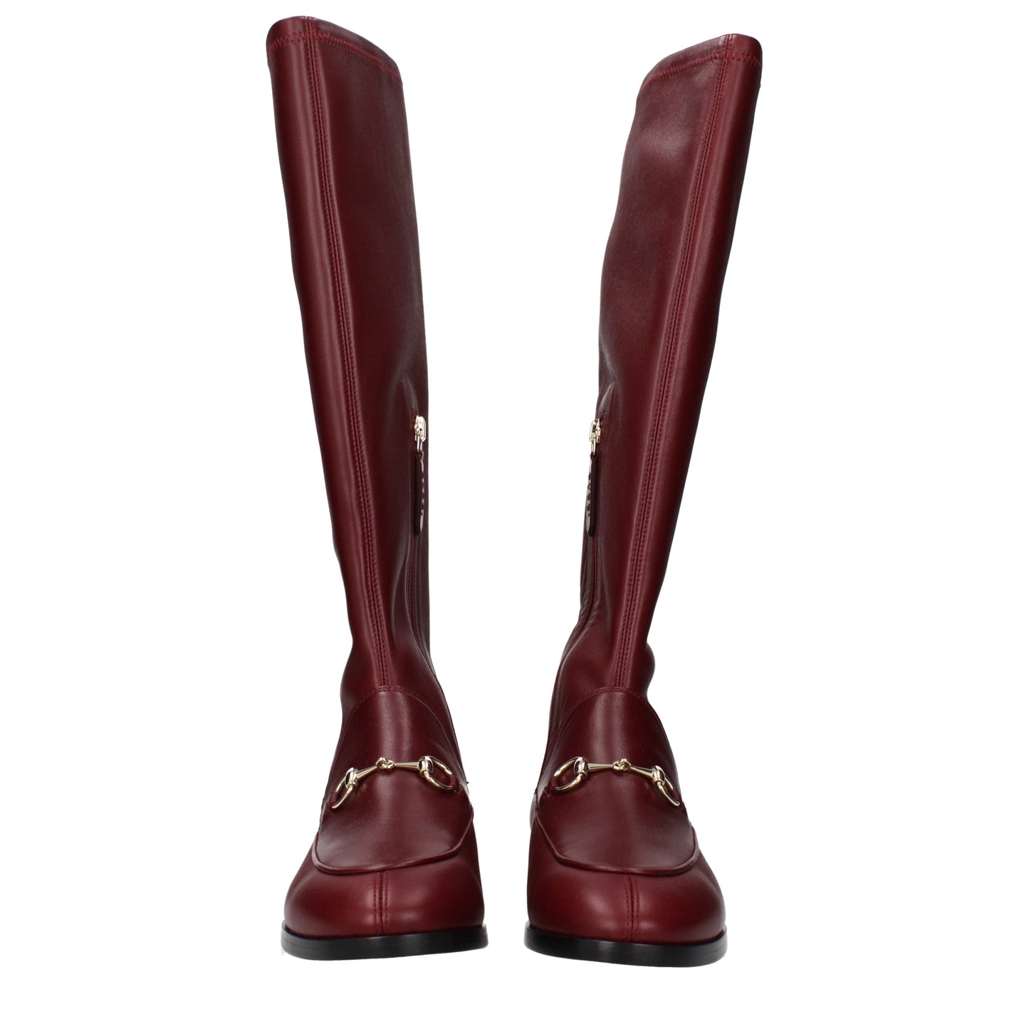 Gucci Boots Women Leather Red/Anchor