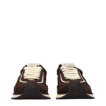 Dolce&Gabbana Sneakers Men Fabric  Brown/Ebony