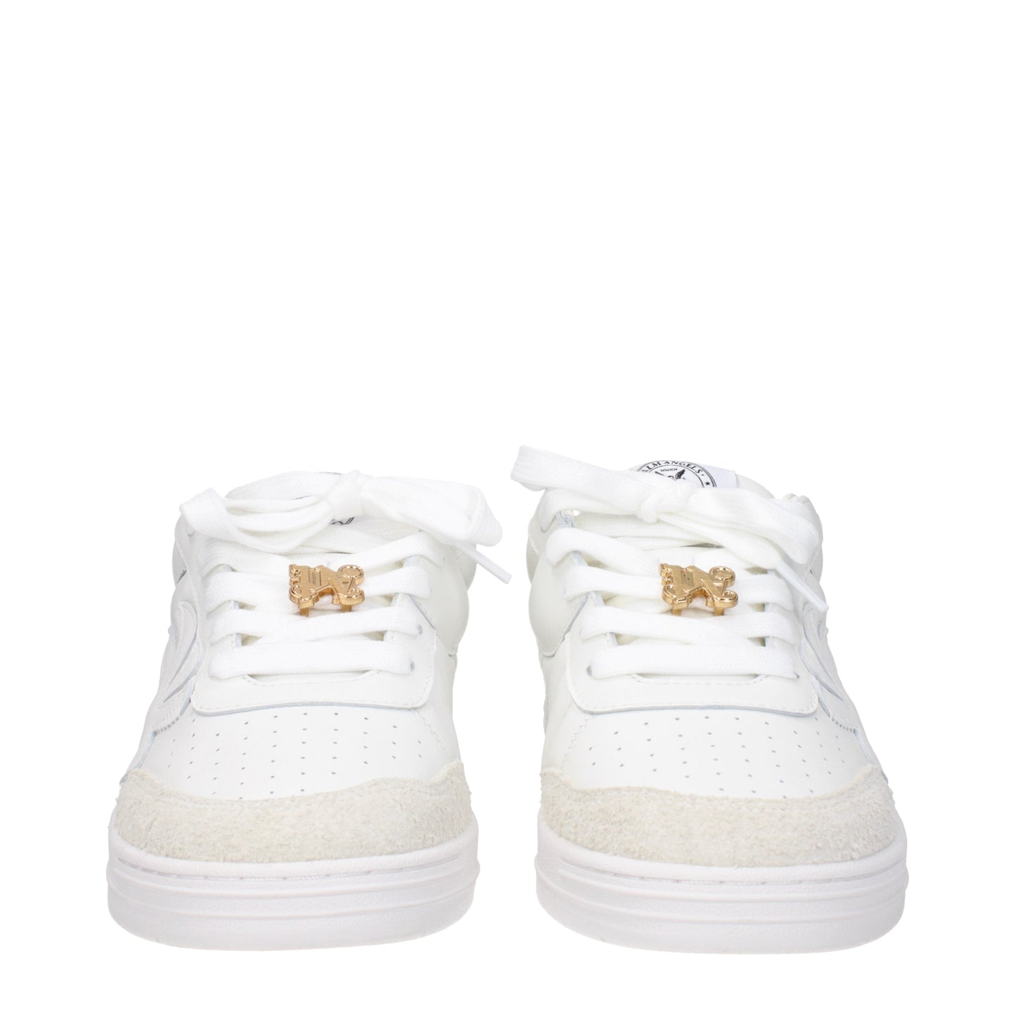 Palm Angels Men's Sneakers in Leather White/White