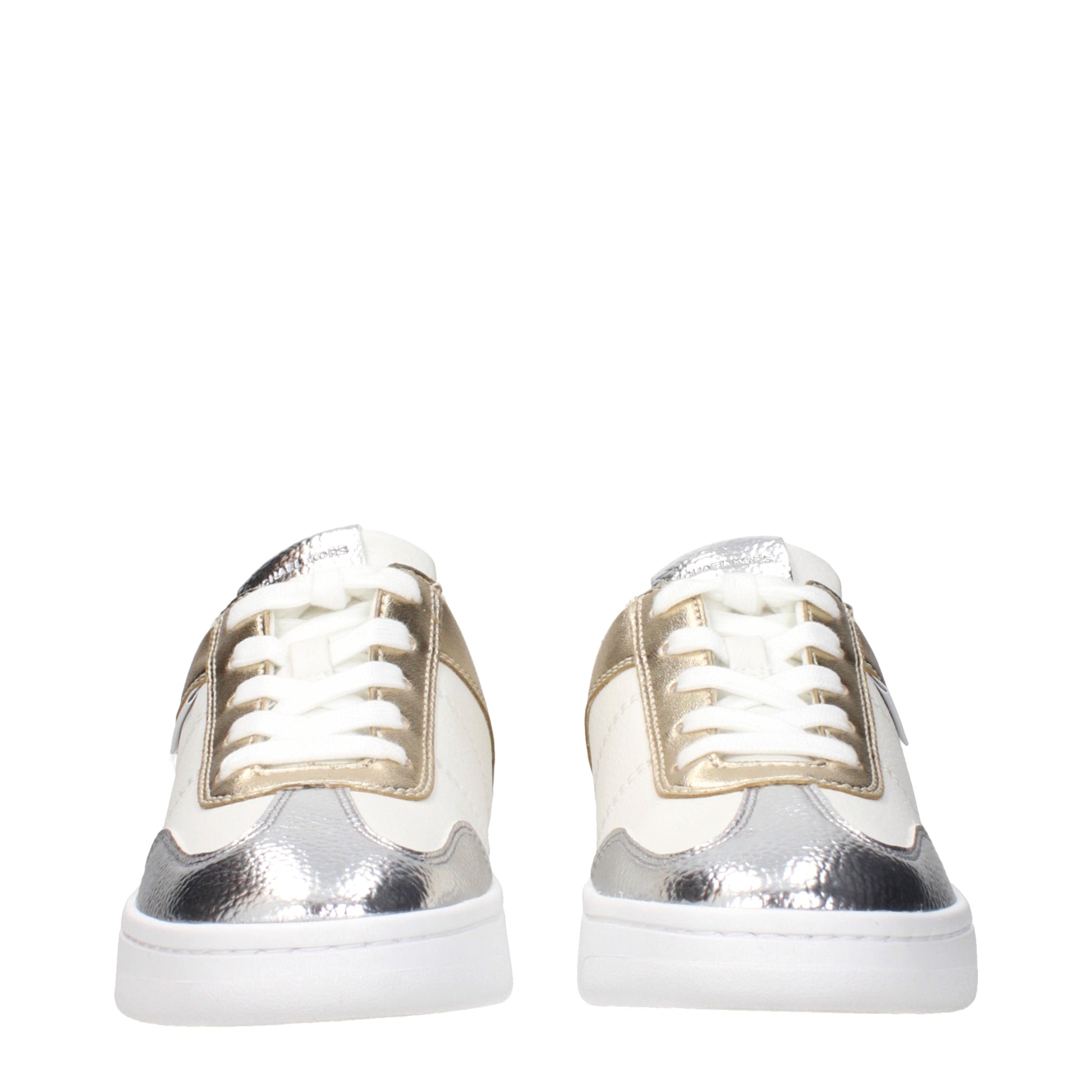 Michael Kors Sneakers Women Leather White/Gold
