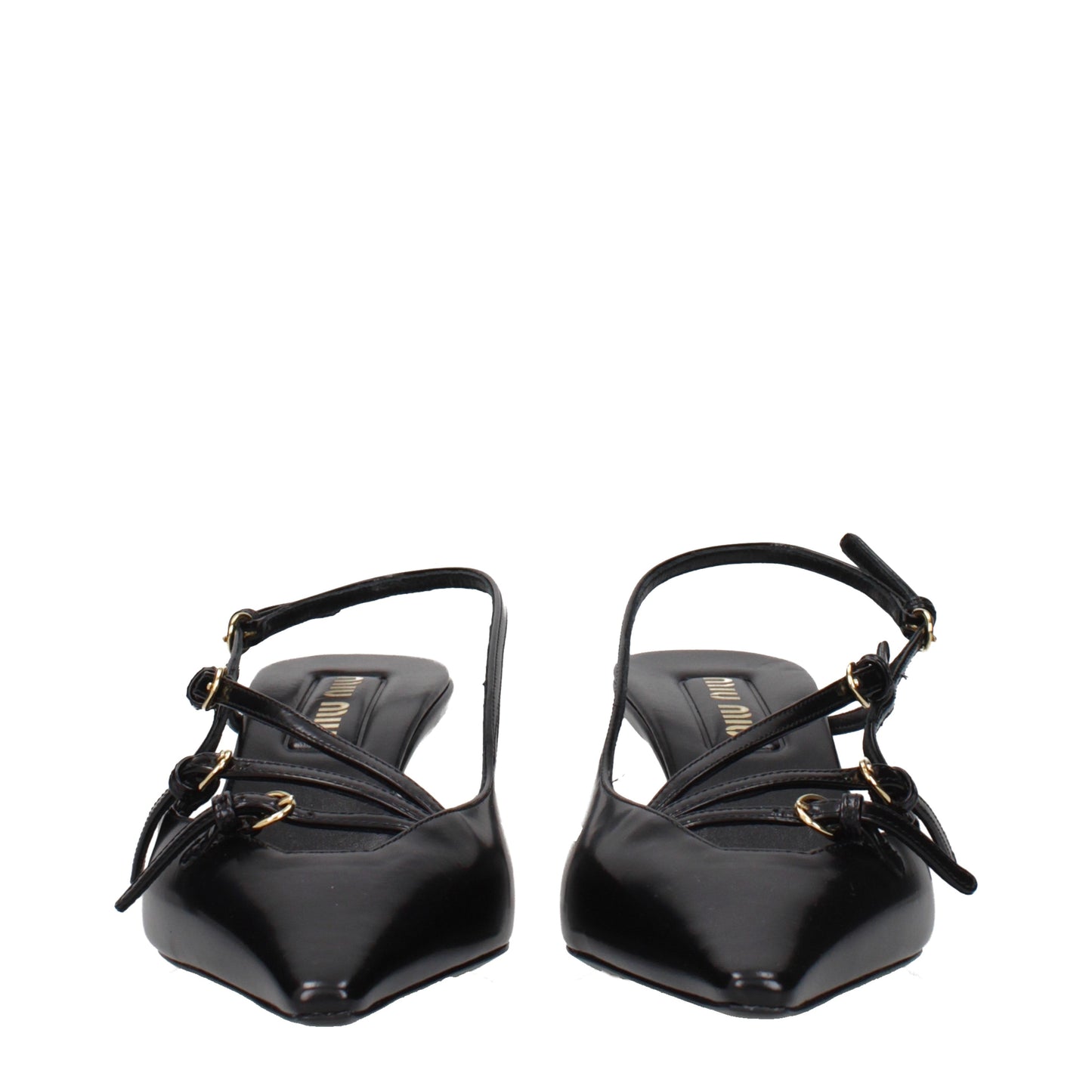 Miu Miu Sandals Women Leather Black