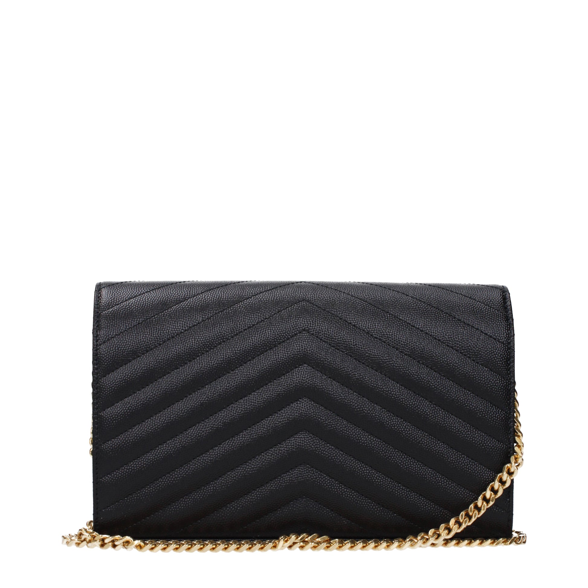 Saint Laurent Clutches Women Leather Black