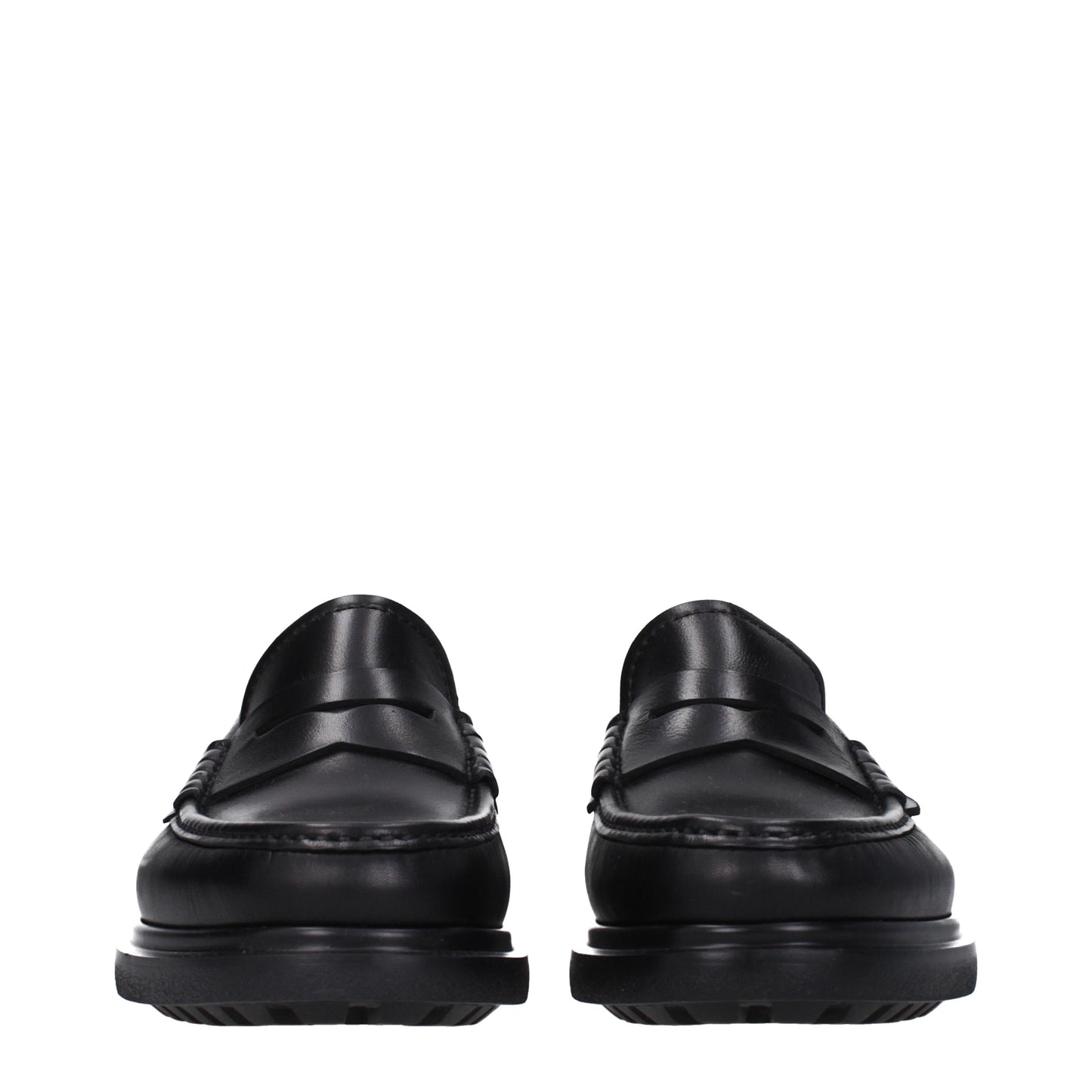 Salvatore Ferragamo Men's Loafers in Leather Black