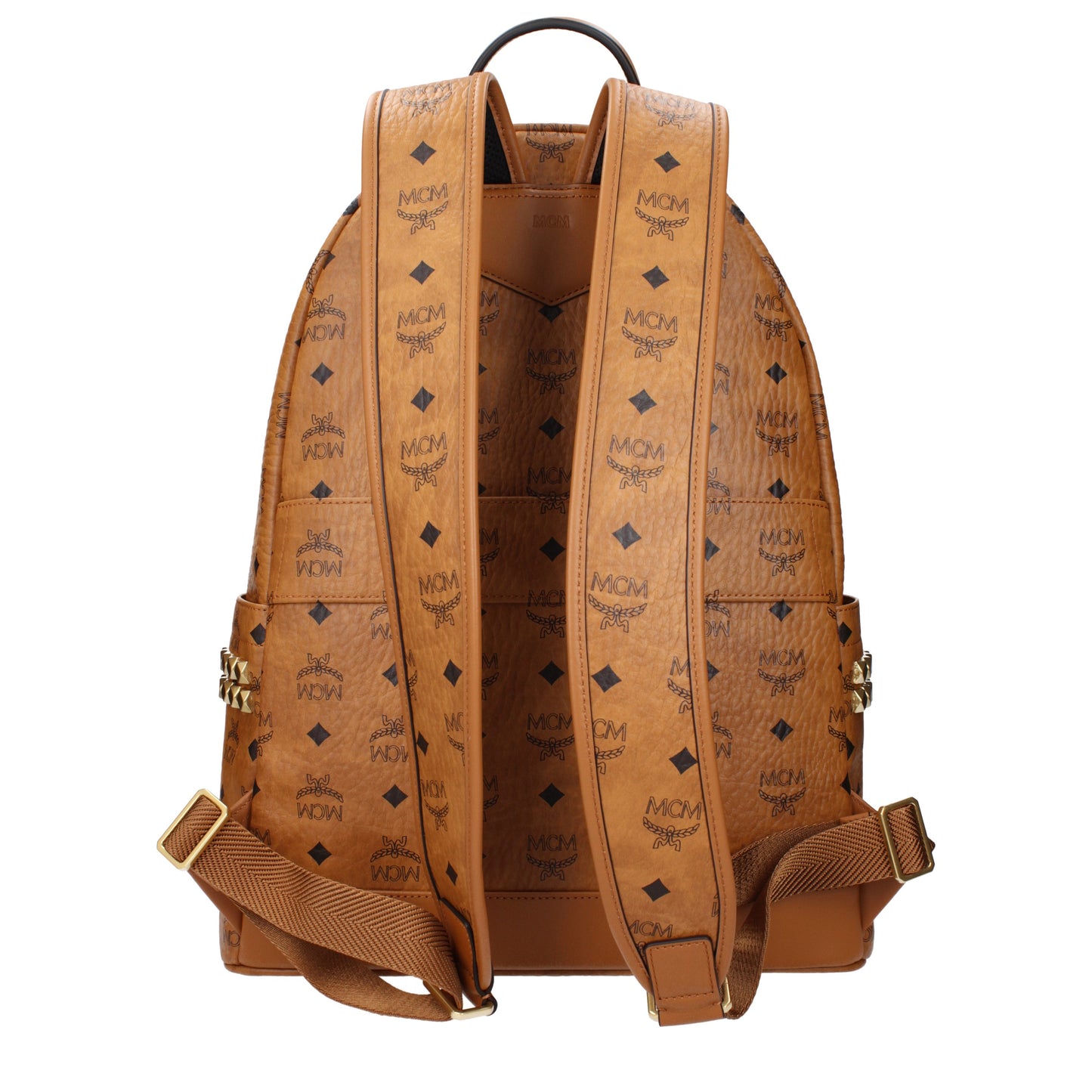 MCM Backpacks and Bumbags Men Fabric  Brown/Cognac