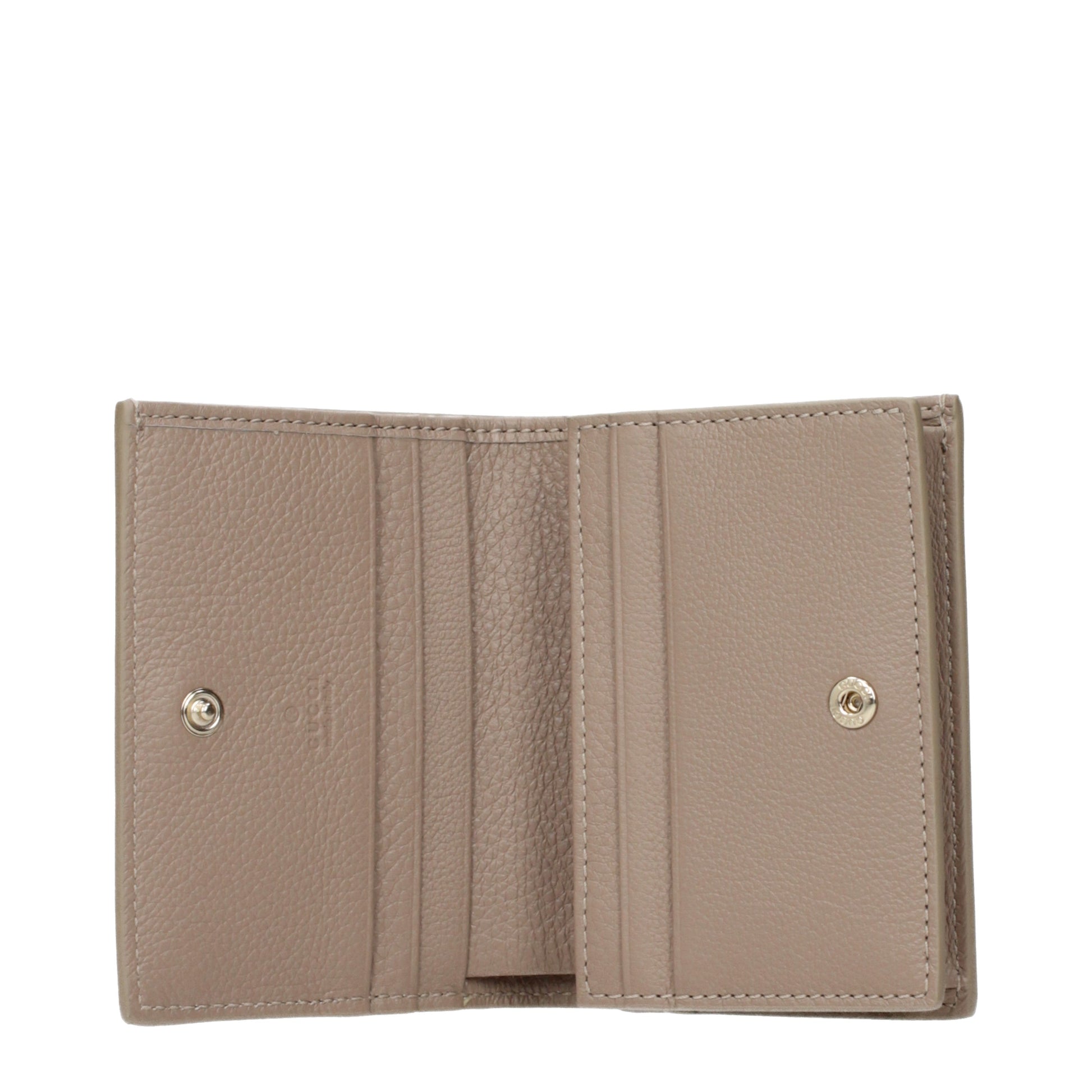 Gucci Wallets Women Leather Gray/Turtledove