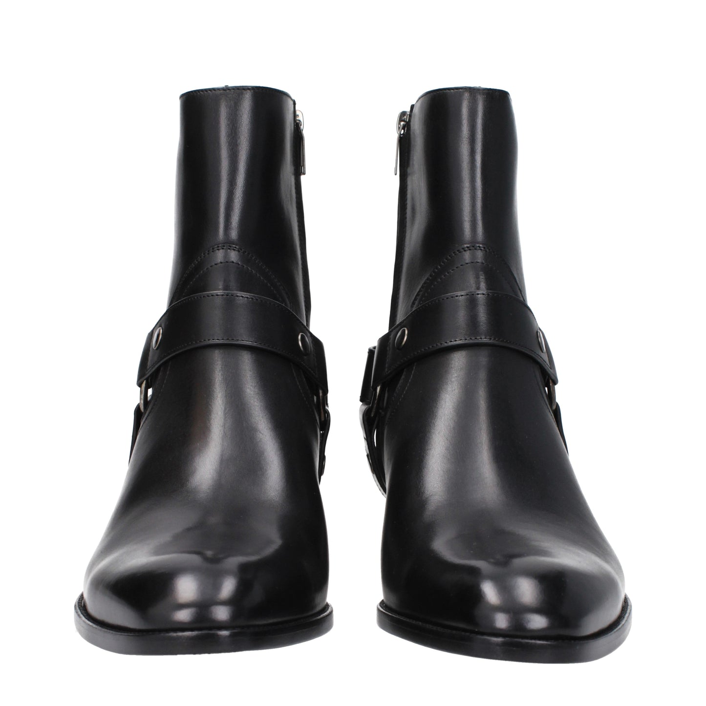 Saint Laurent Men's Boots in Leather Black