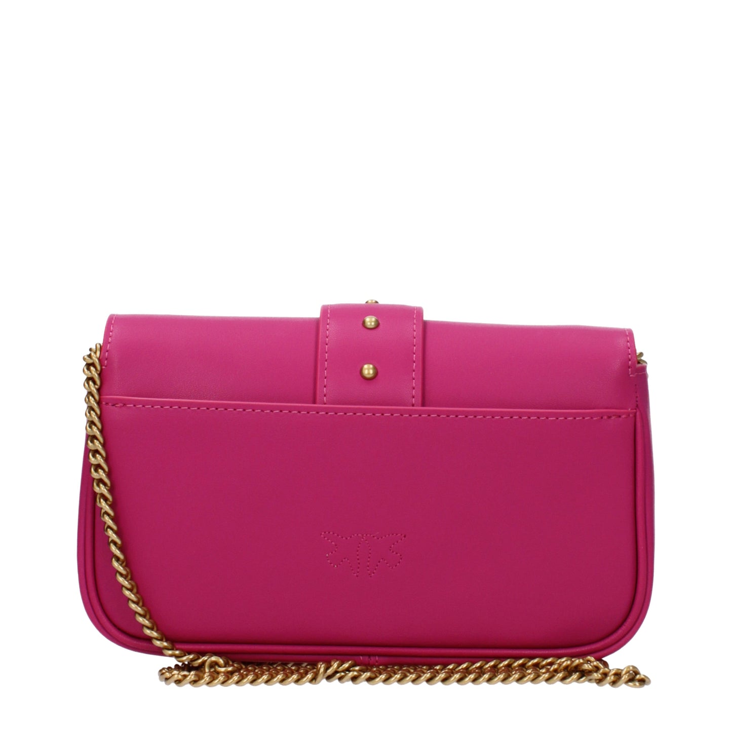 Pinko Crossbody Bags Women Leather Fuchsia