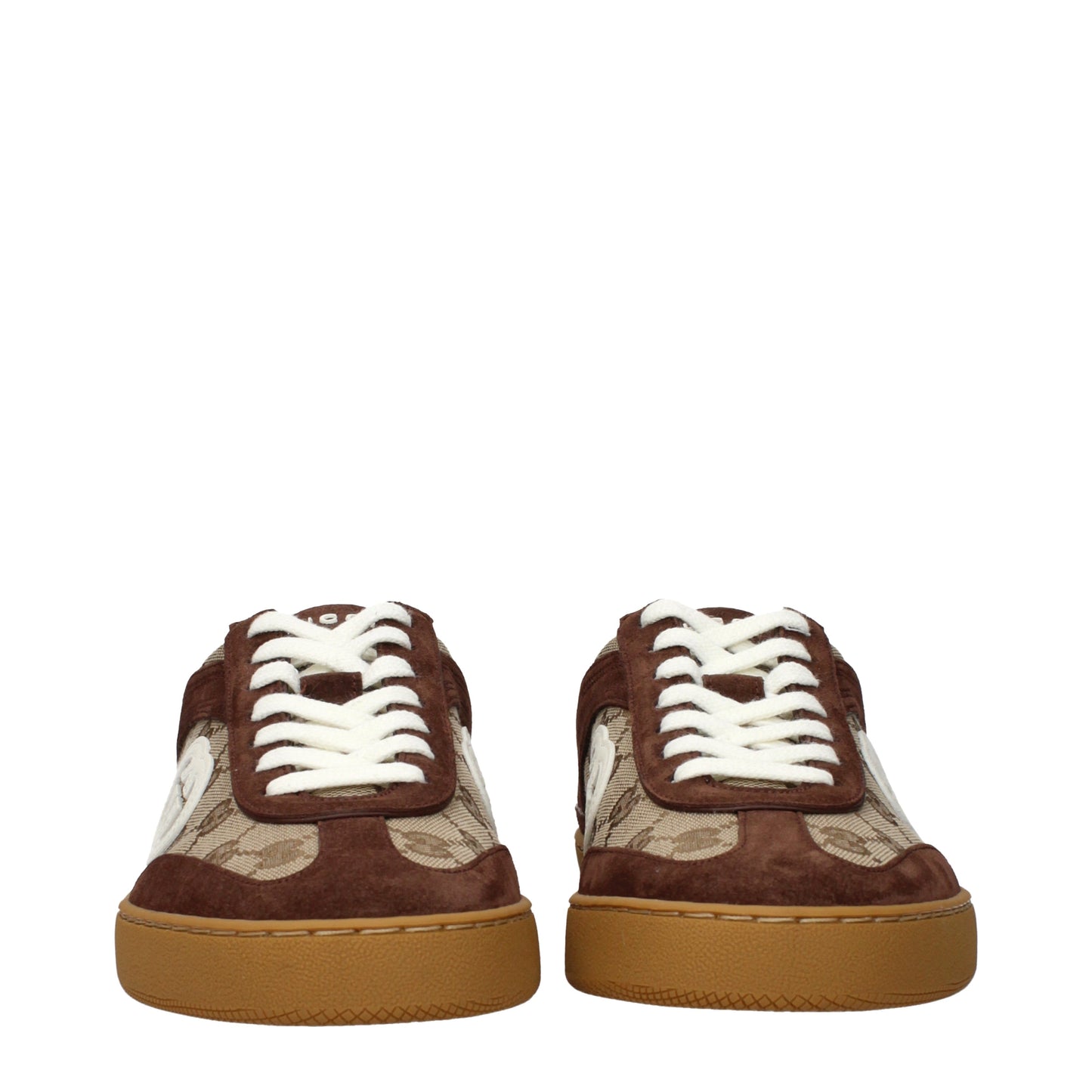 Gucci Sneakers Men Fabric  Beige/Brown
