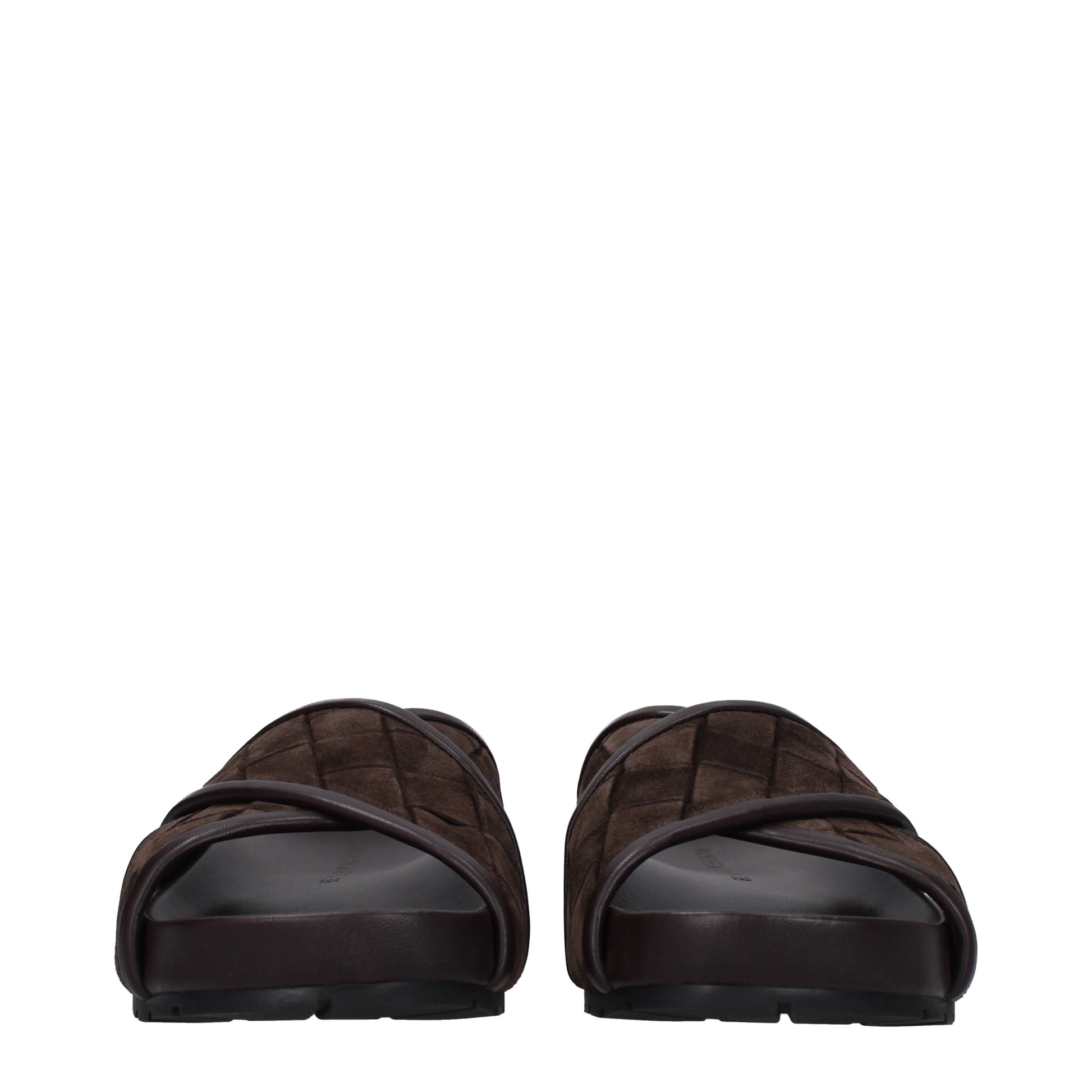 Bottega Veneta Men's Slippers and Clogs Suede Chocolate
