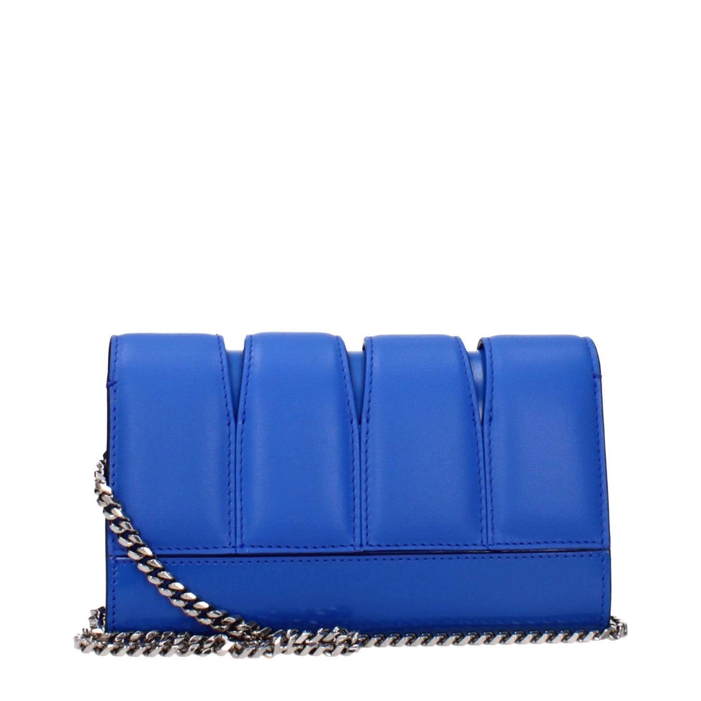 Alexander McQueen Clutches Women Leather Blue/Electric Blue