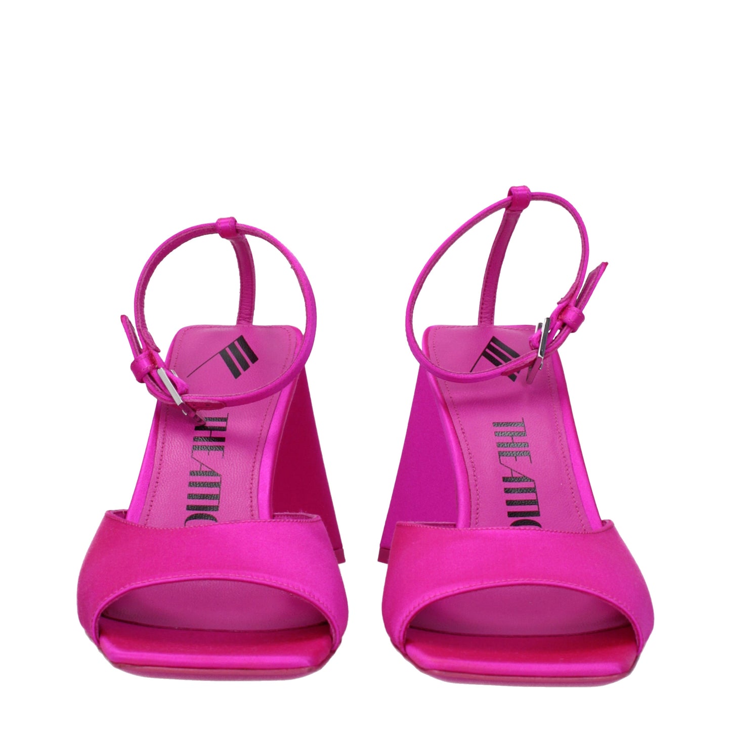 The Attico Women's Sandals in Satin Fuchsia