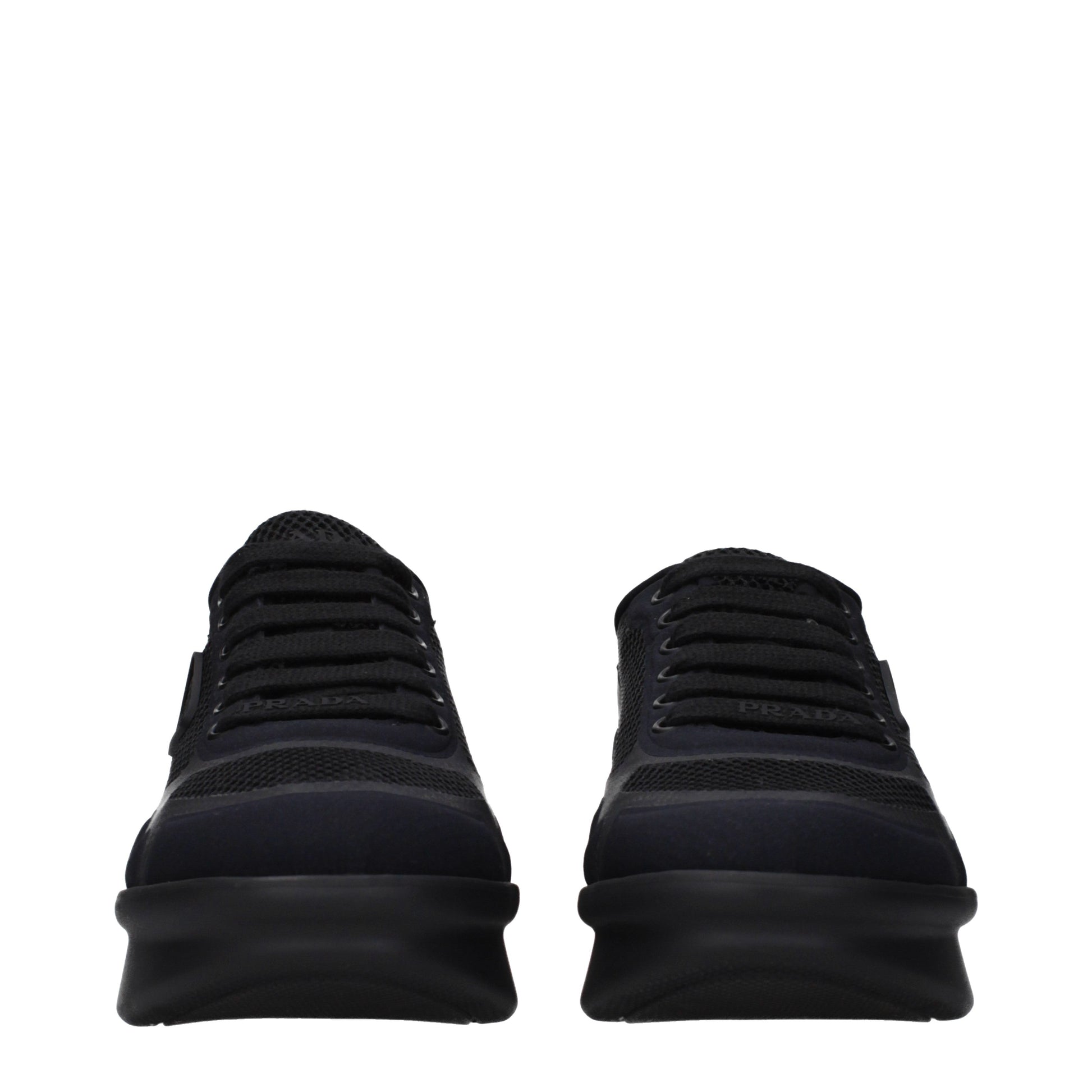 Prada Sneakers Women Fabric  Black