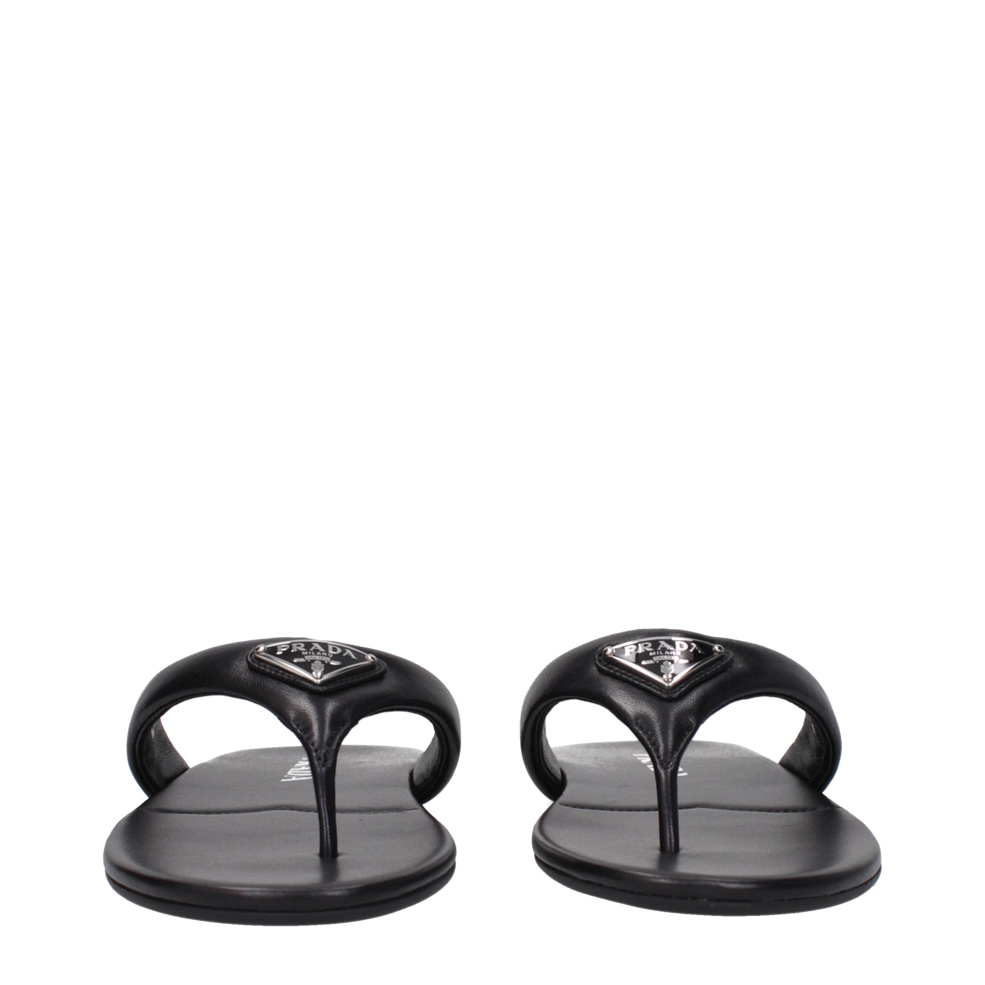 Prada Women's Flip Flops Leather