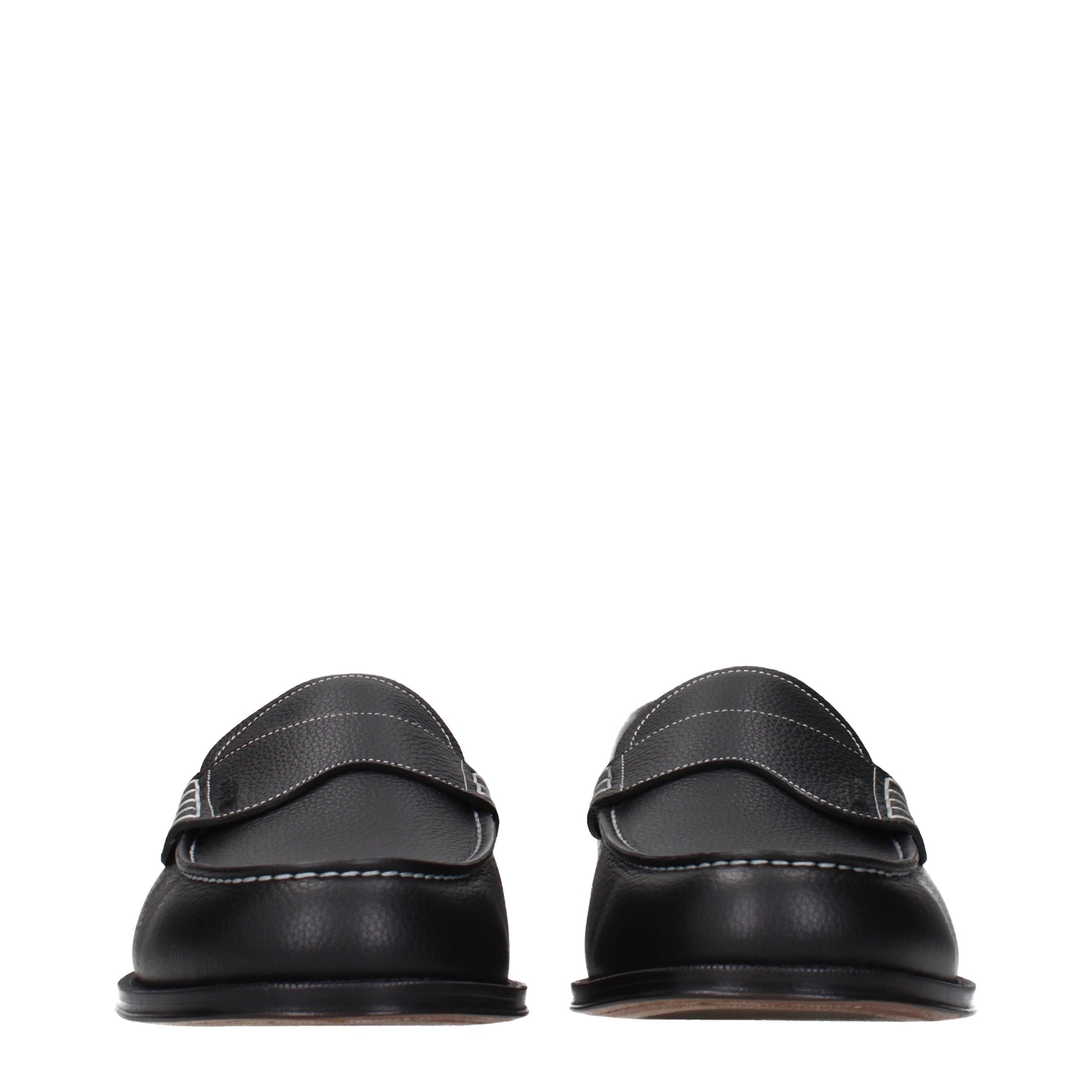 Christian Dior Loafers Men Leather Black