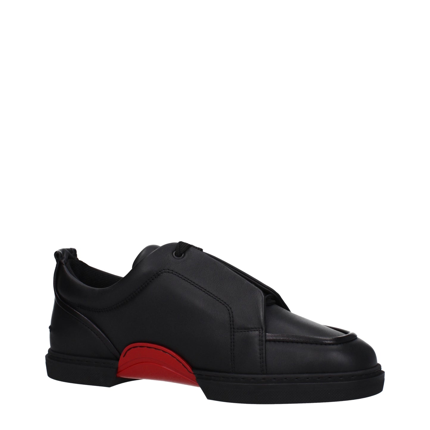 Louboutin Men's Sneakers in Leather Black