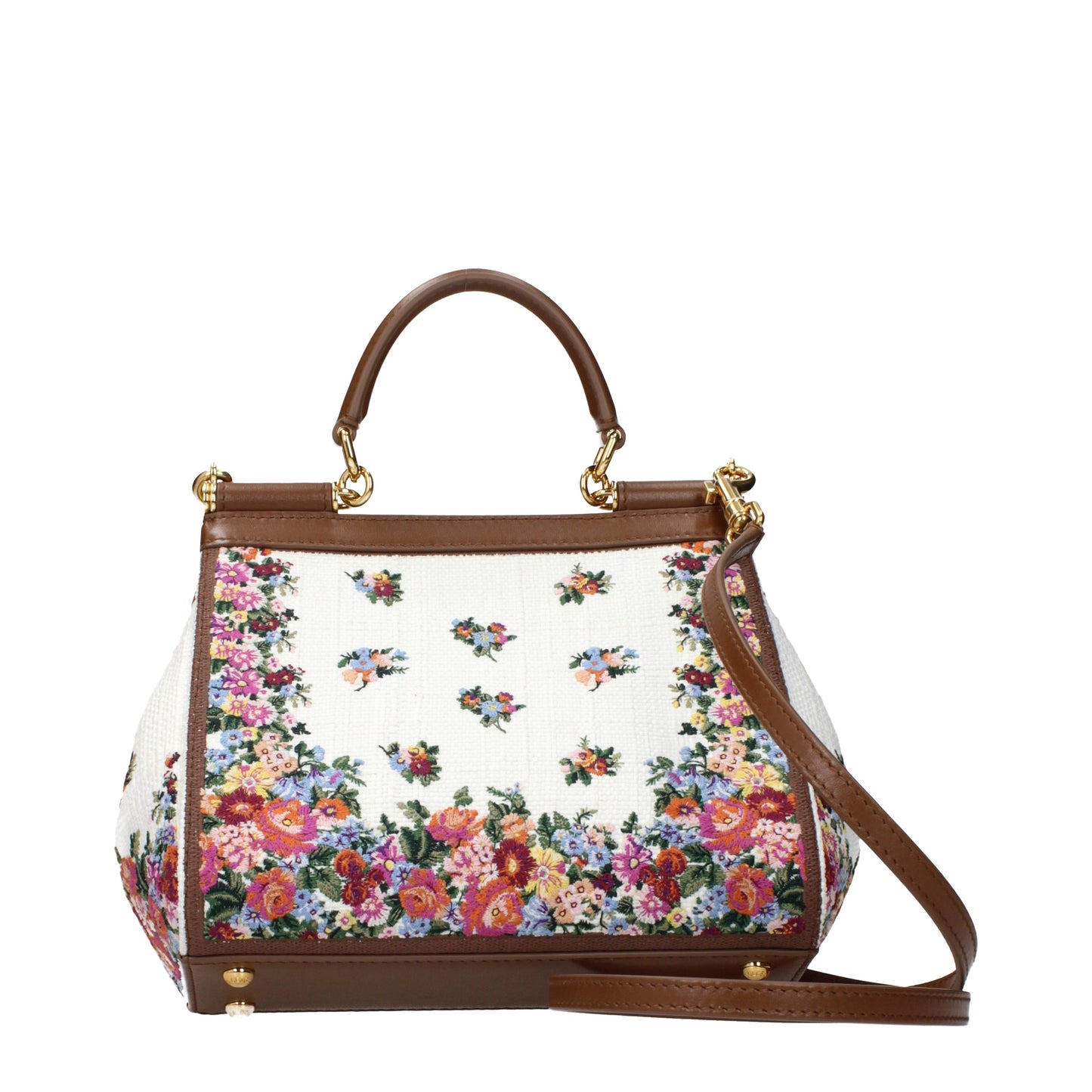 Dolce&Gabbana Handbags Women Fabric  Multicolor/Camel