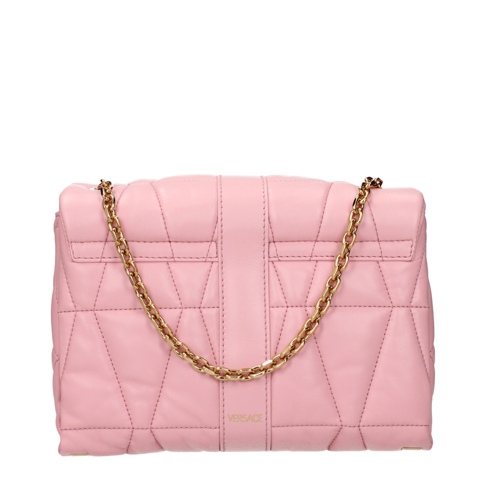 Versace Shoulder Bags Women Leather Pink
