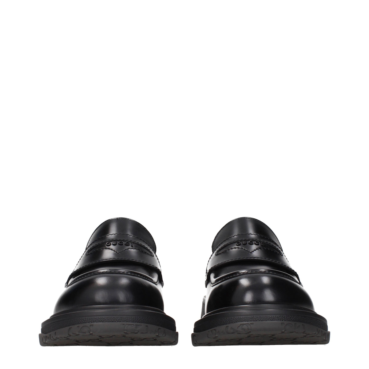 Gucci Loafers Men Leather Black